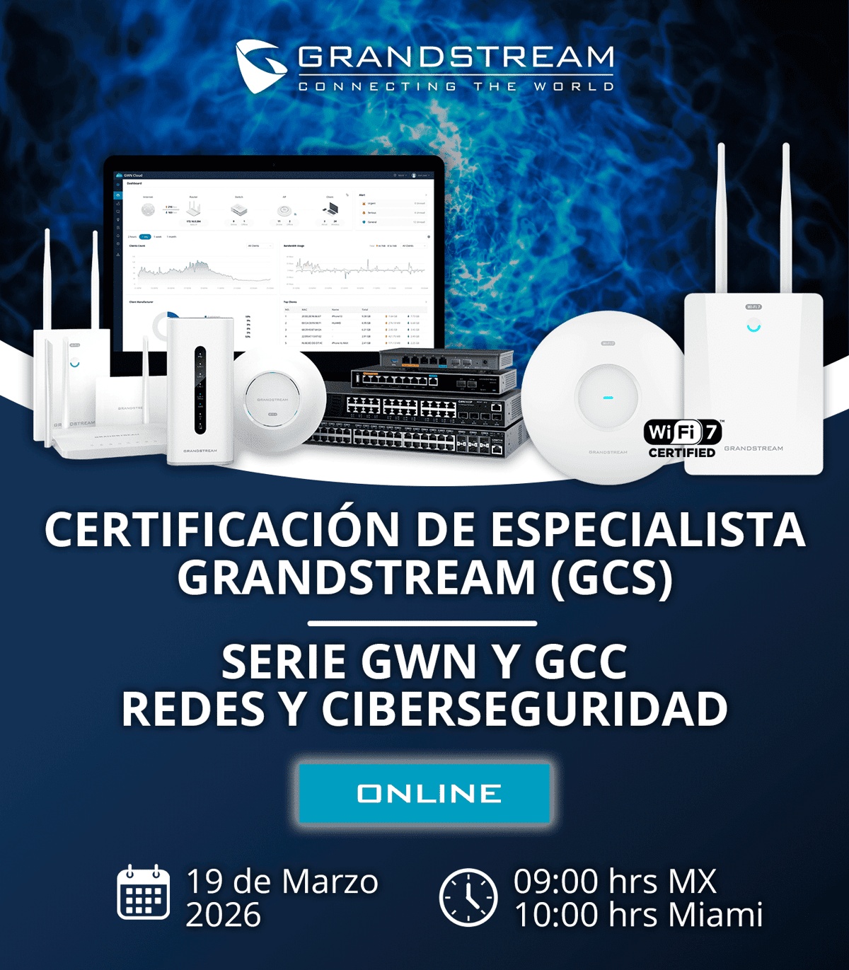 Grandstream Certificación Especialista (GCS) en la Serie GWN 323639733 - Networking
323639733 - CASTelecom