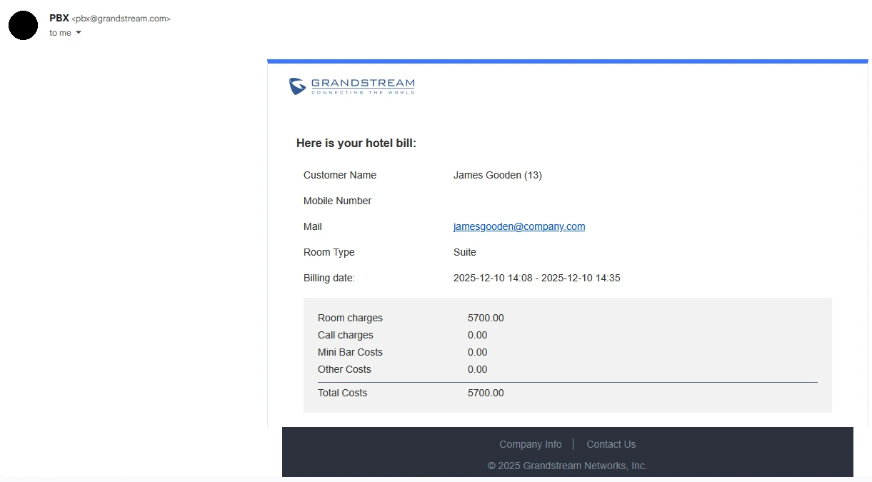 Grandstream Sistema de Gestión de Propiedad PMS Local Visual Integrado en los Conmutadores IP SIP Serie UCM para Sector Hoteles, Moteles, Resort, Cruceros, Hospitales - Consultar el correo electrónico de facturación - CASTelecom