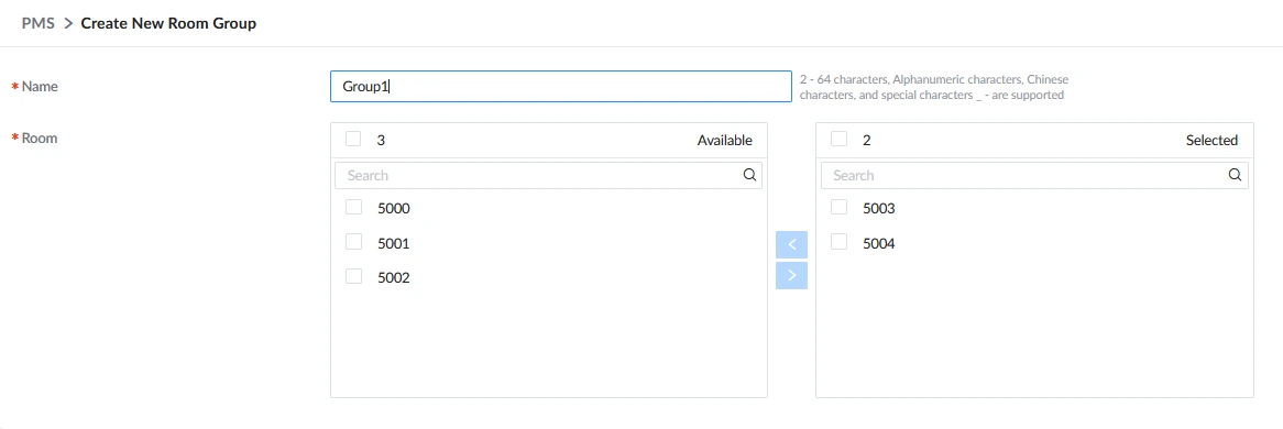 Grandstream Sistema de Gestión de Propiedad PMS Local Visual Integrado en los Conmutadores IP SIP Serie UCM para Sector Hoteles, Moteles, Resort, Cruceros, Hospitales - Nueva configuración de grupos de habitaciones - CASTelecom