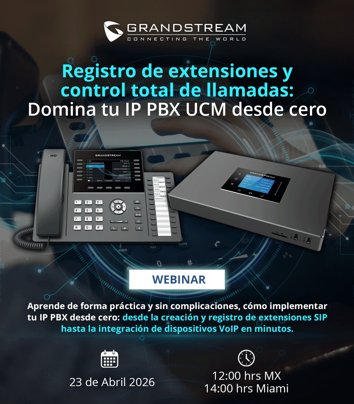 Grandstream Webinario UCM configuración desde cero 323949038 CASTelecom