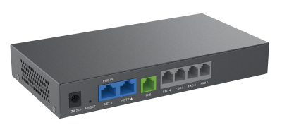 Grandstream Networks HT841 Gateway 4 Puertos FXO 1 Puerto FXS Supervivencia Failover Router Servidores SIP LAN WAN FAX Seguridad AES TR069 GDMS - CASTelecom