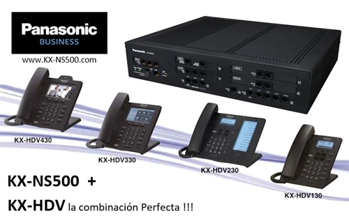 Panasonic KX-NS500 y Telefonos de la serie KX-HDV la combinación perfecta ahora con licencia GRATIS KX-NSM501W Código de Activación 1 IP PT
