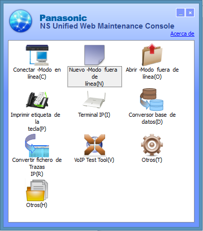 Pc maintenance console panasonic