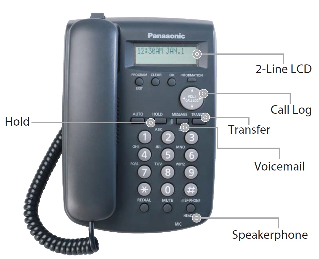 Teléfono Panasonic KX-HGT100 Alto Desempeño y Bajo Costo